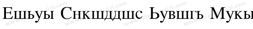 Times Cyrillic Medium Version字体转换